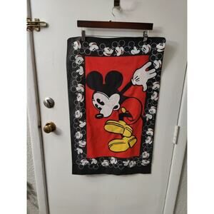 VTG Disney Mickey Mouse Pillowcase Double Sided 90s Cartoon Graphic TV Screen
